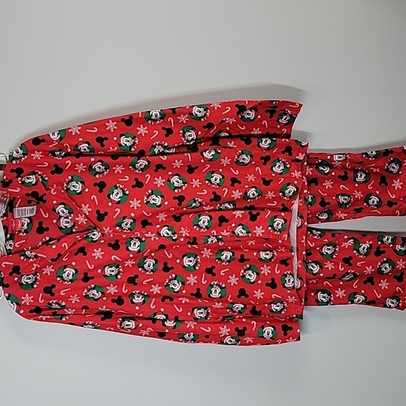 Disney Mickey Mouse Christmas Holiday Pajamas Womens size Large - Picture 1 of 7